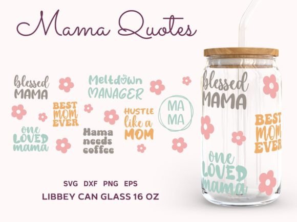 Mama SVG Wrap Review: Embroidery on Glass Cans