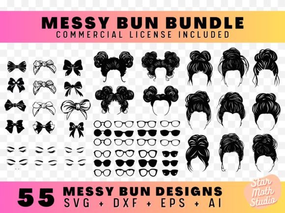 Messy Bun SVG Bundle: An Embroidery Designer's Review
