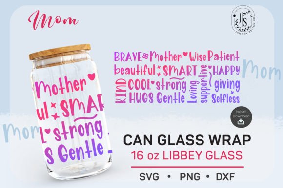 Mothers Day 16oz Can Glass Design Review